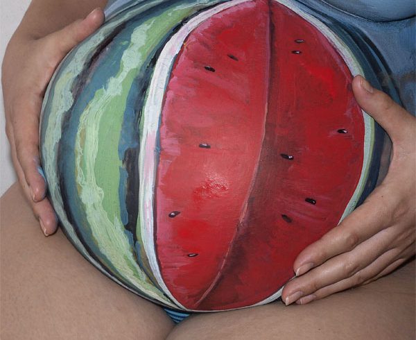 belly painting sandia Rocio