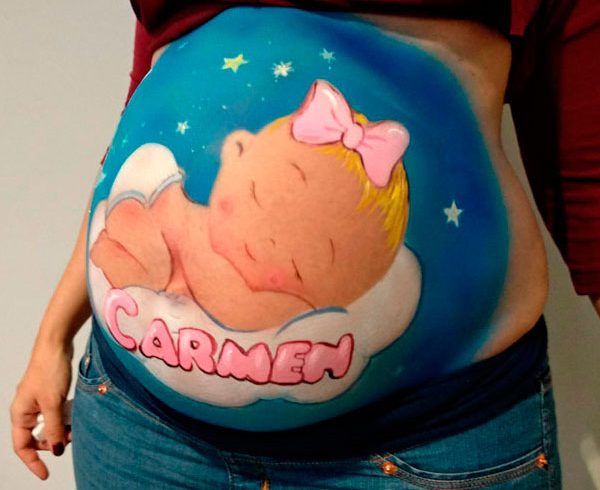 Belly Painting Carmen